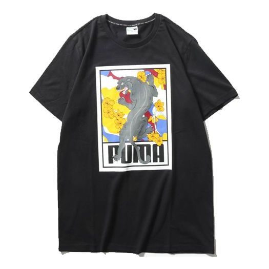 

Футболка sakura pack tee short sleeve black Puma, черный