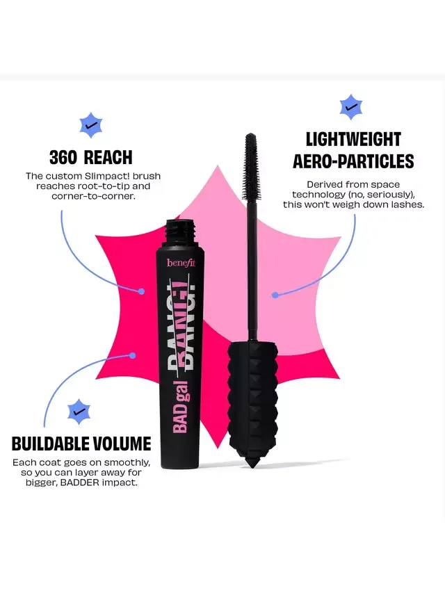 Тушь для ресниц BADGal BANG! Volumising Mascara Mini, черная Benefit — фото 4