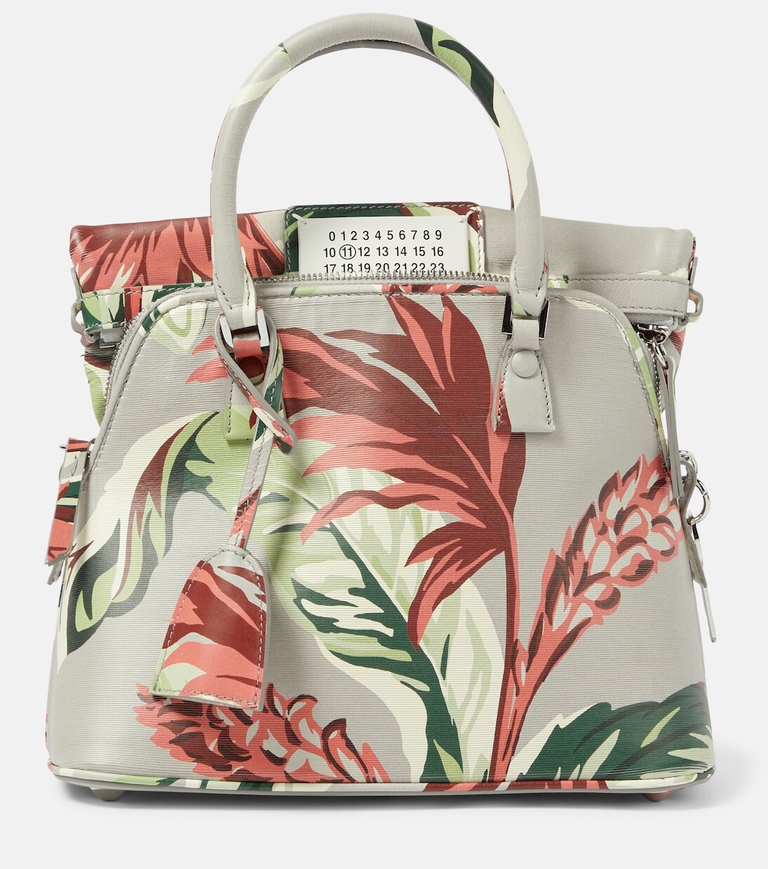 

Классическая маленькая сумка-тоут 5ac с цветочным принтом Maison Margiela, серый