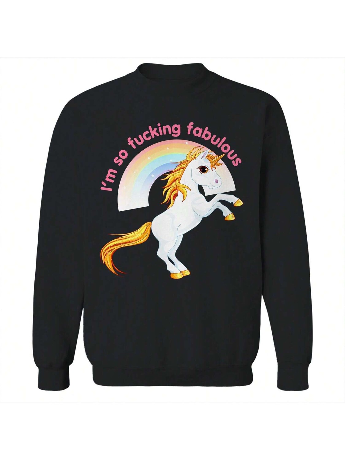 

Пуловер хлопковый Pop Creature Fabulous Graphic с рисунком, черный