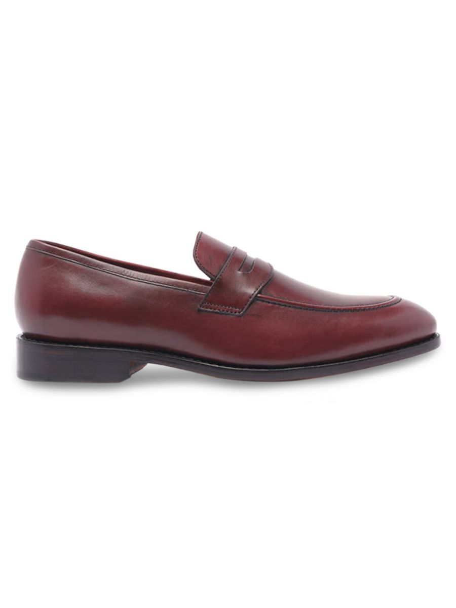

Кожаные пенни-лоферы Gerry Apron Toe Anthony Veer, цвет Oxblood