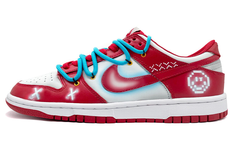 

Кроссовки Nike Dunk Skateboard Shoes Women's Low-Top Red White