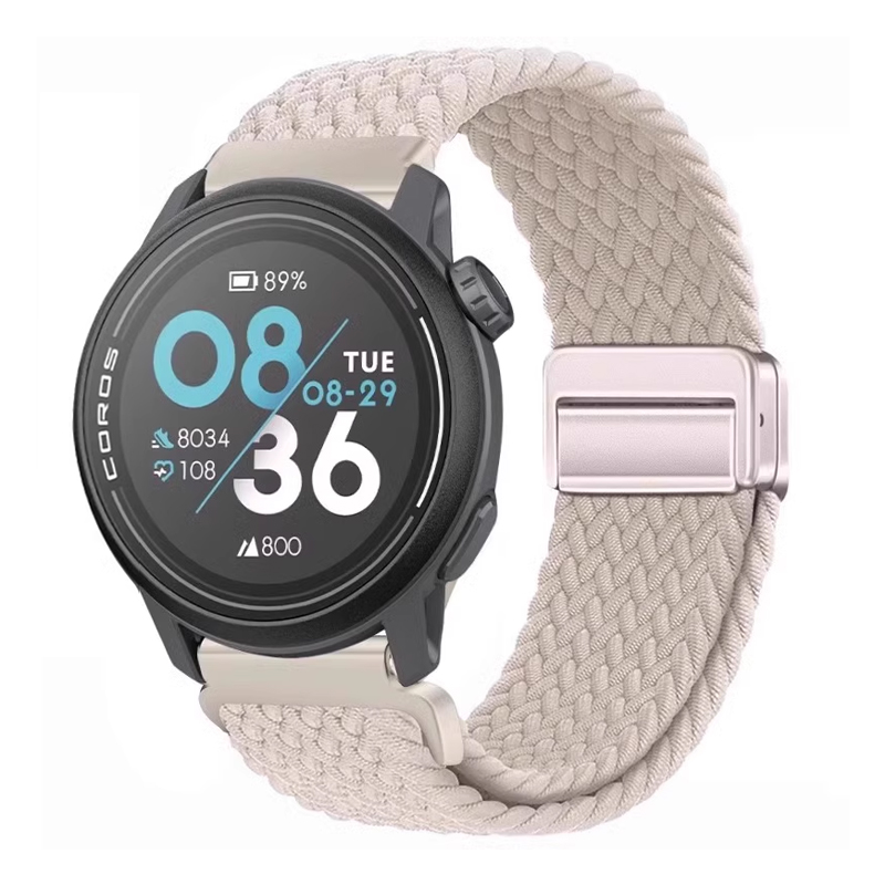 

Penc Iwatch Часы Strap COROS Compatibility Nylon Material 42mm, 【Upgraded Version-Magnetic Buckle-Braided Loop】Starlight (Starlight Buckle)