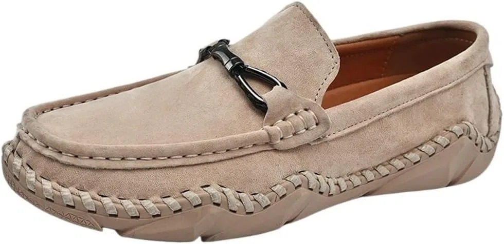 Лоферы замшевые классические, без бренда, Beige DHFIRUFSHLO