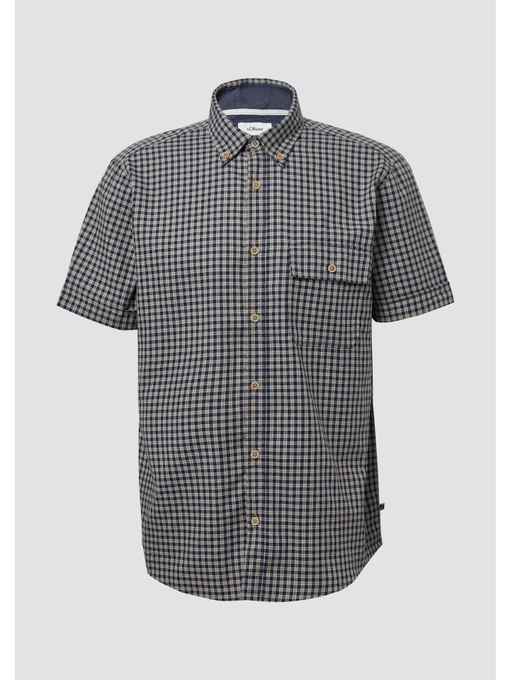 

Рубашка 58N1_глубокий синий s.Oliver