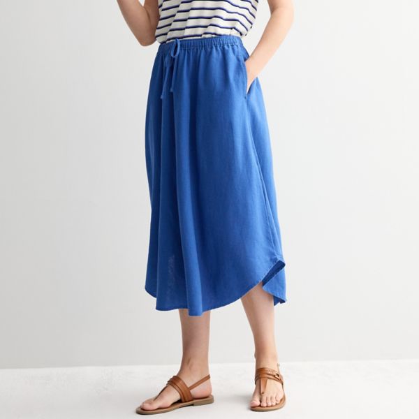 

Женская струящаяся юбка миди Sonoma Goods For Life, цвет saga blue