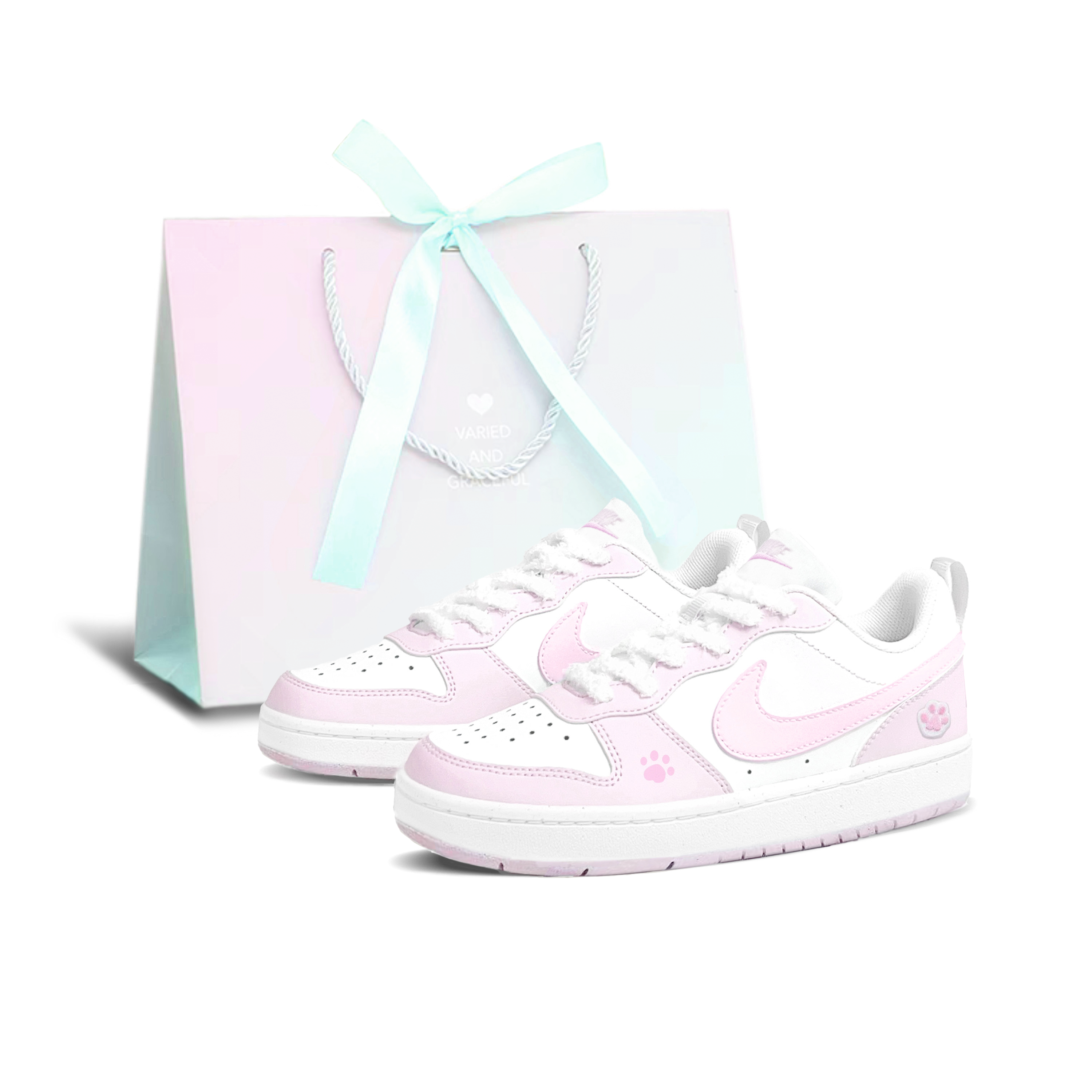 

Детские скейтерские кроссовки Court Borough для младших школьников Nike, белый