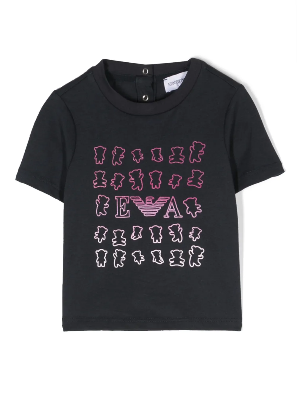 Комплект из двух футболок с логотипом Emporio Armani Kids, синий — фото 2
