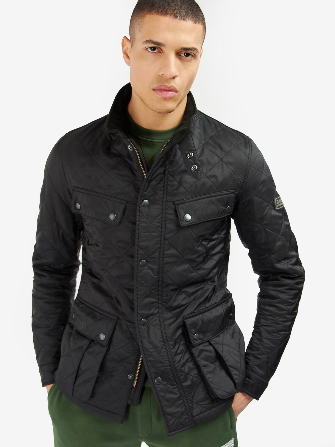 

Стеганая куртка Barbour International Ariel Polar, черная, Черный, Стеганая куртка Barbour International Ariel Polar, черная