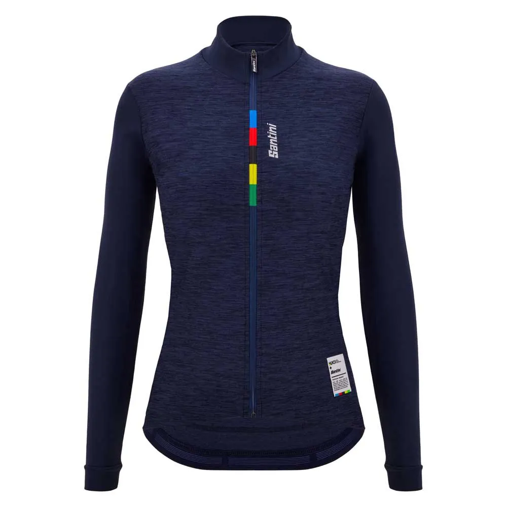 

Джерси Santini UCI Official Pure long sleeve, синий