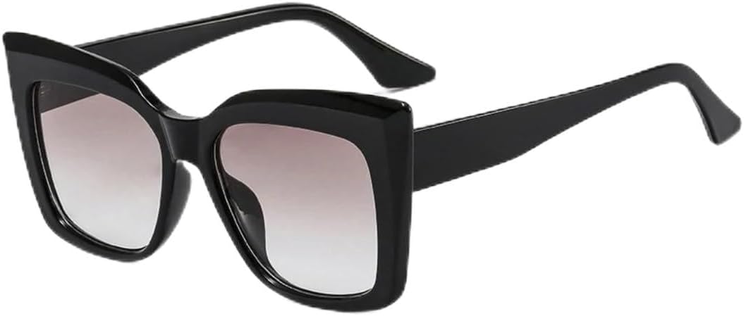 

Винтажные солнцезащитные очки «кошачий глаз» для женщин и мужчин в стиле панк, белые, для активного отдыха, модные, с защитой от УФ-излучения UV400 VVTWSSW, Black Gray