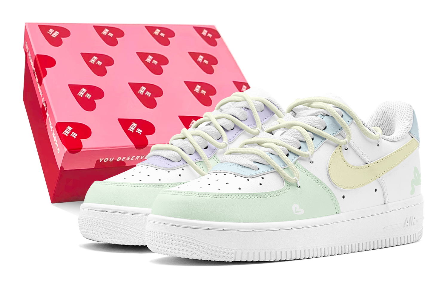 

Детские кроссовки для скейтбординга Air Force 1 LE Low Top для подростков Nike, лаванда