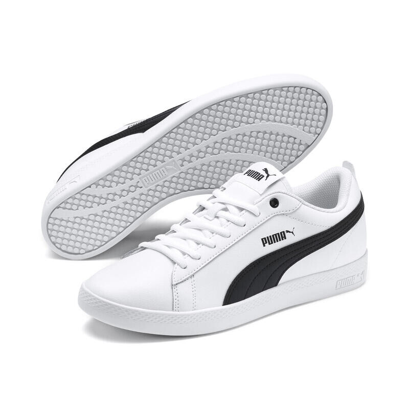 

Smash v2 Кожаные Кроссовки Женские PUMA Белый Черный