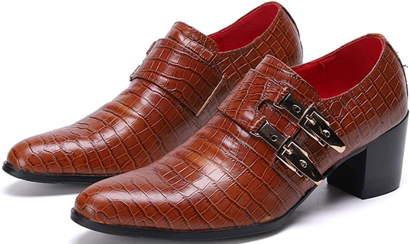 

Мужские лоферы Santimon Loafers, повседневные туфли на плоской подошве с двумя пряжками, коричневый