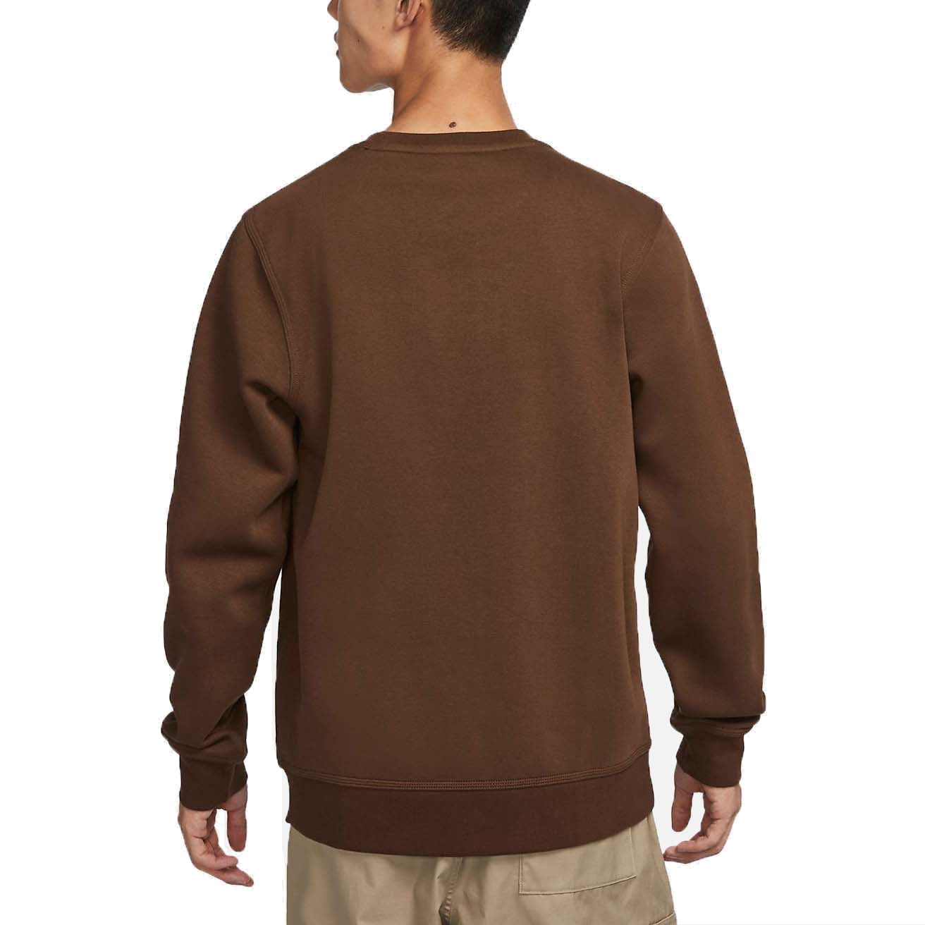 Спортивная толстовка Nike Sportswear Swoosh Sweatshirt Asia Sizing 'Brown' 623459-259, коричневый — фото 2