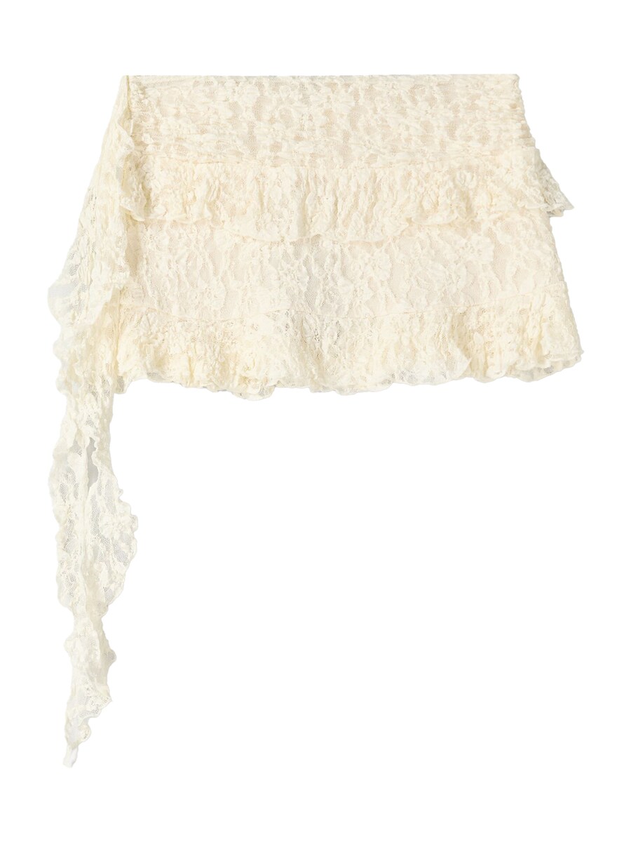 

Мини юбка Bershka, Cream