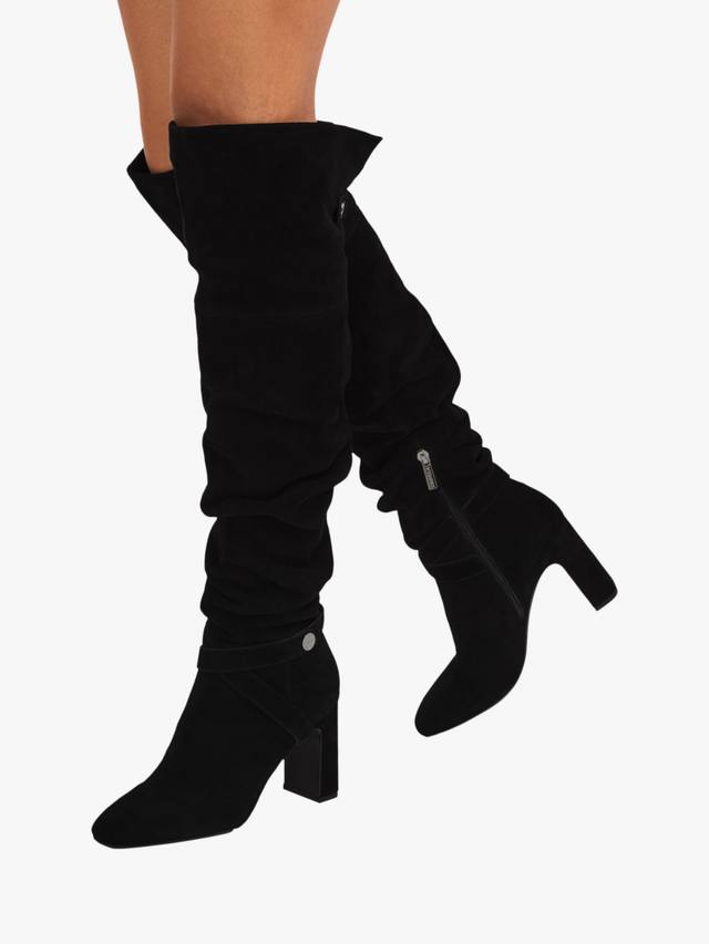 Jackpot высокие сапоги до колена модели Slouch Carvela, Black — фото 2