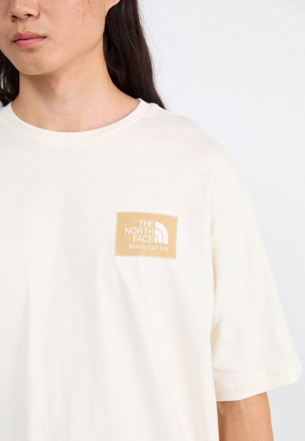 

Футболка с принтом MENS TEE RELAXED BERKELEY BOX LOGO The North Face, бежевый
