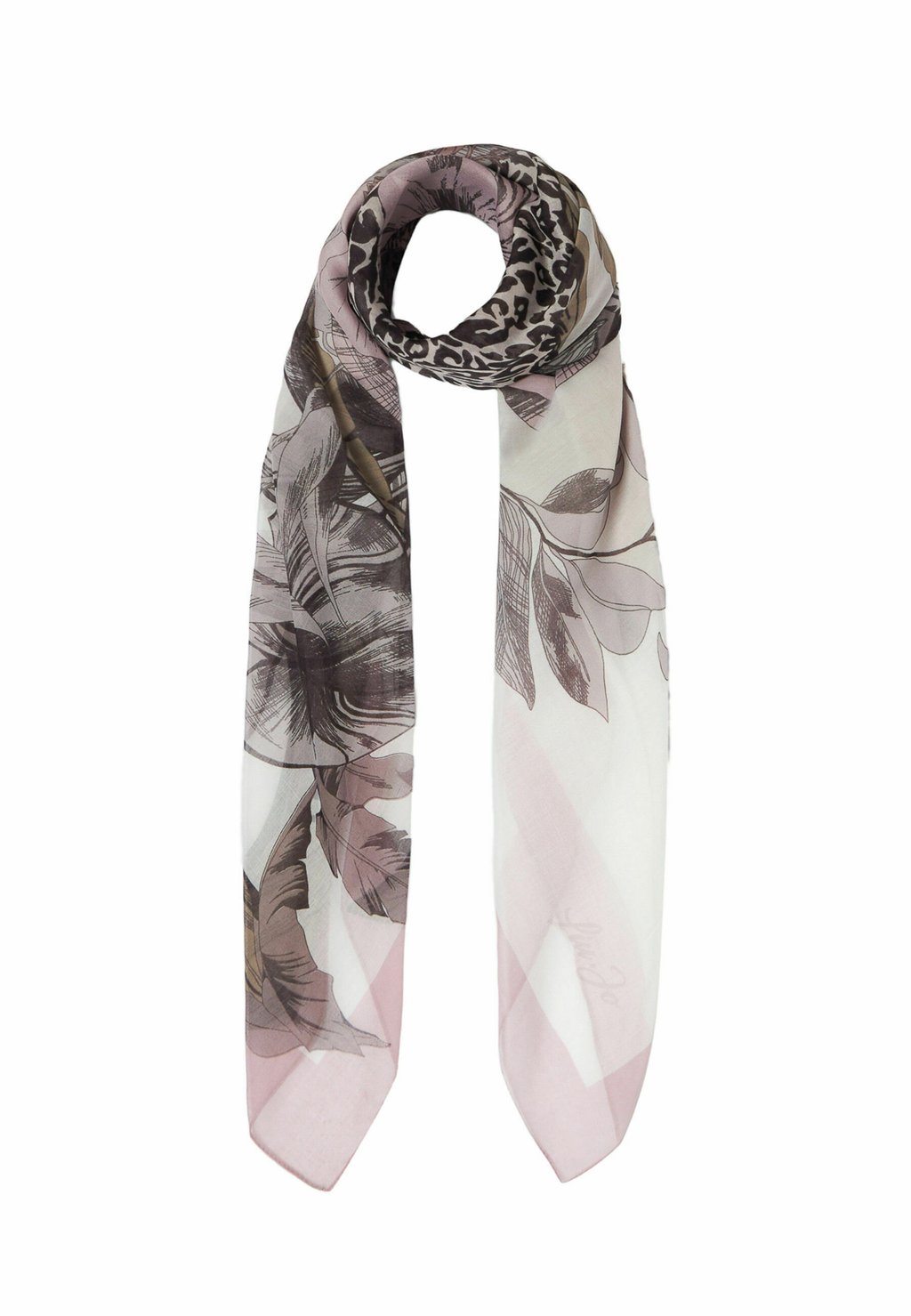 

Шарф WITH FLORAL PRINT LIU JO, фуксия