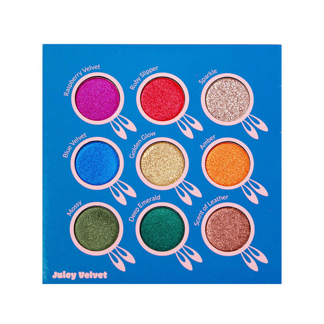

Палитра теней для век juicy nine palette - juicy velvet Kimchi Chic, вес 7.2 гр.