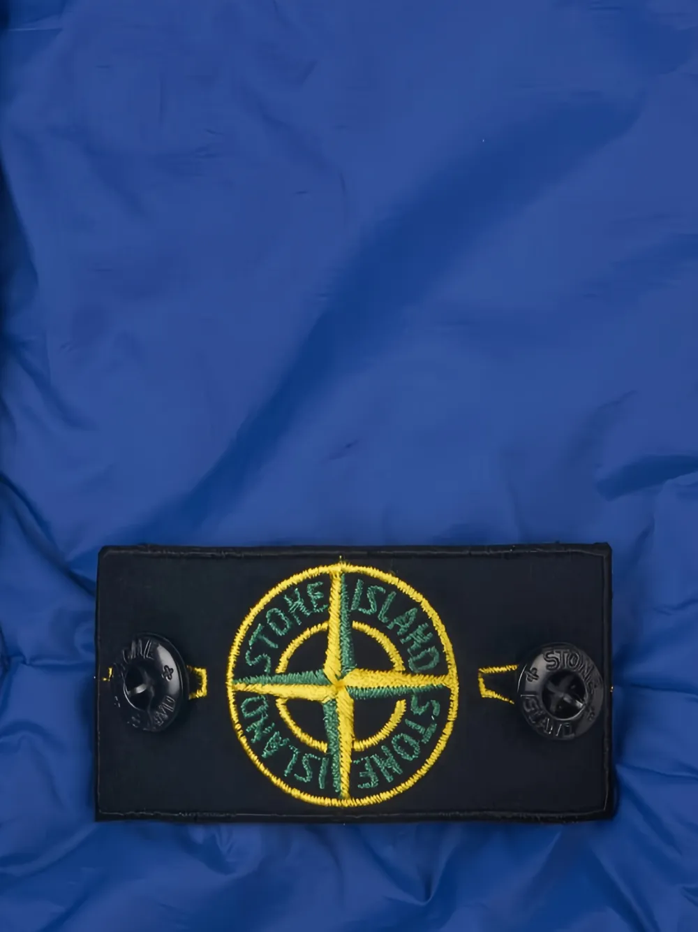 Стеганый жилет с нашивкой-логотипом Stone Island Junior, синий — фото 3