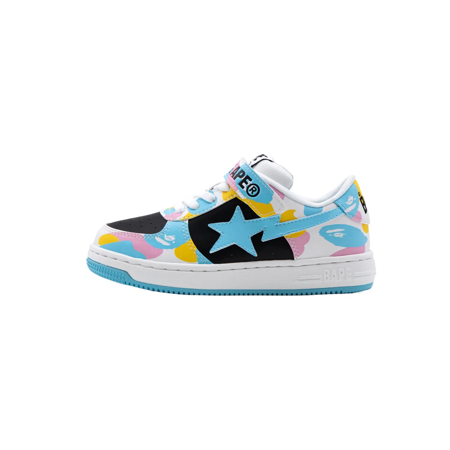 Кроссовки BAPE STA из искусственной кожи низкие повседневные Kids' A BATHING APE, Blue