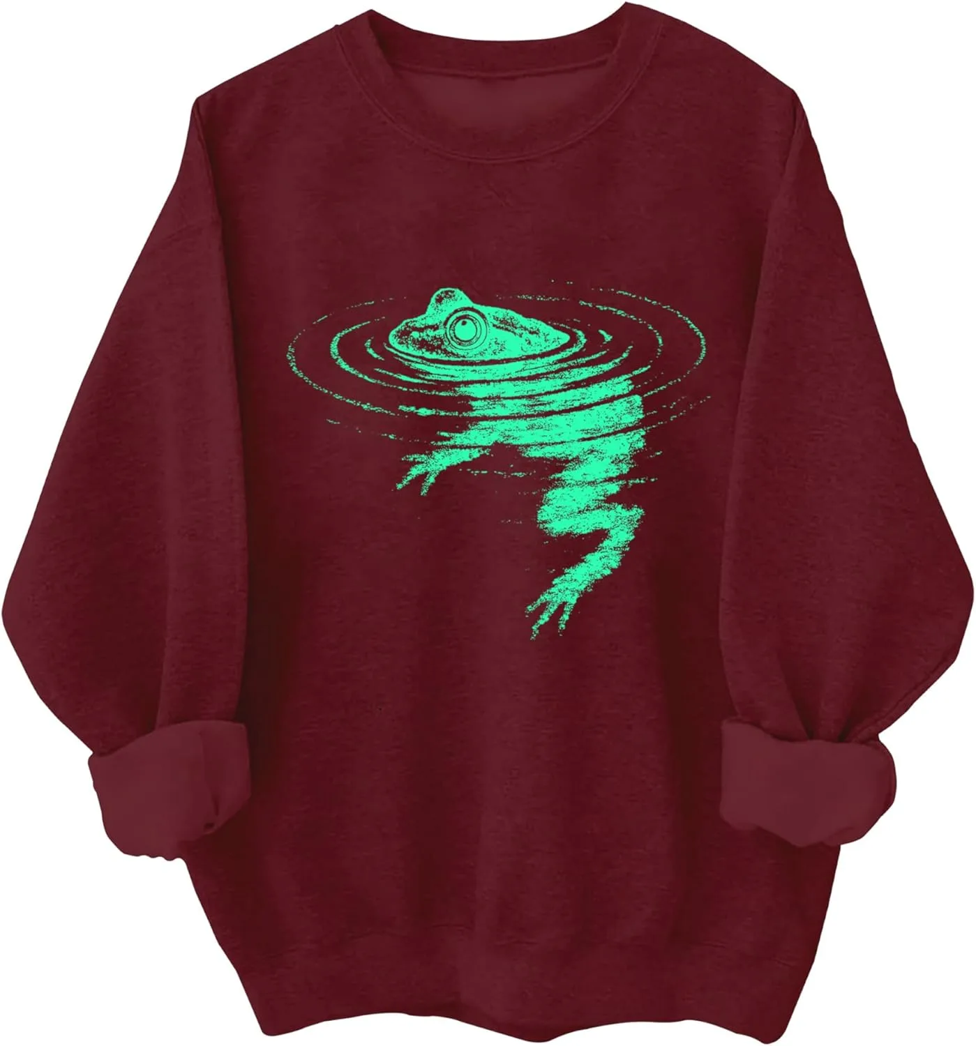 

Толстовка Frog Swimming с длинными рукавами для женщин и мужчин Relliot