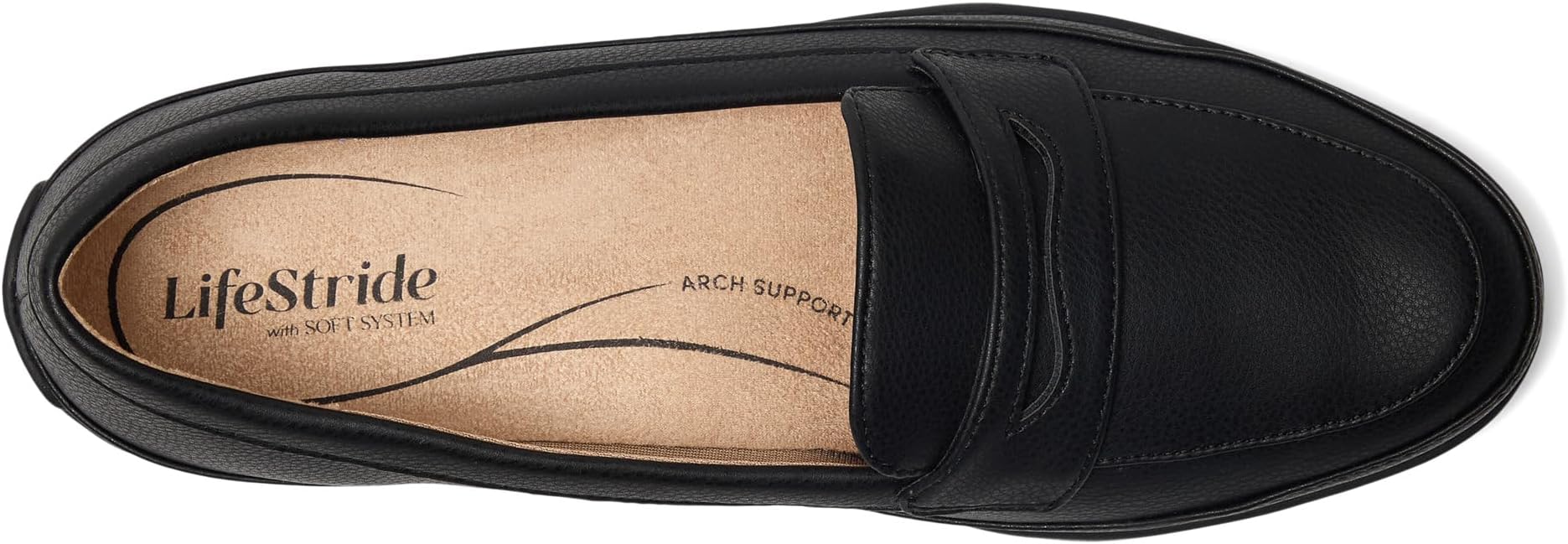 Лоферы LifeStride Malta Loafer/Moc Shoes, черный — фото 2