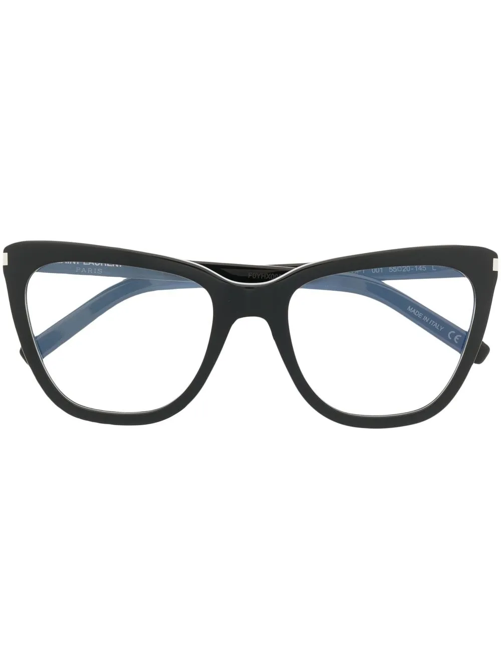 

Солнцезащитные очки в оправе 'кошачий глаз' Saint Laurent Eyewear, черный