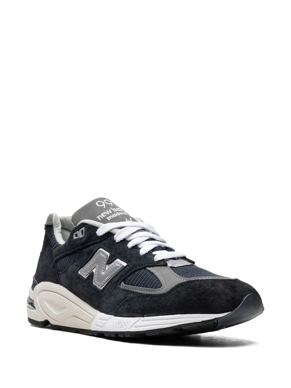 Кроссовки 990V2 Navy/White NEW BALANCE, синий — фото 2