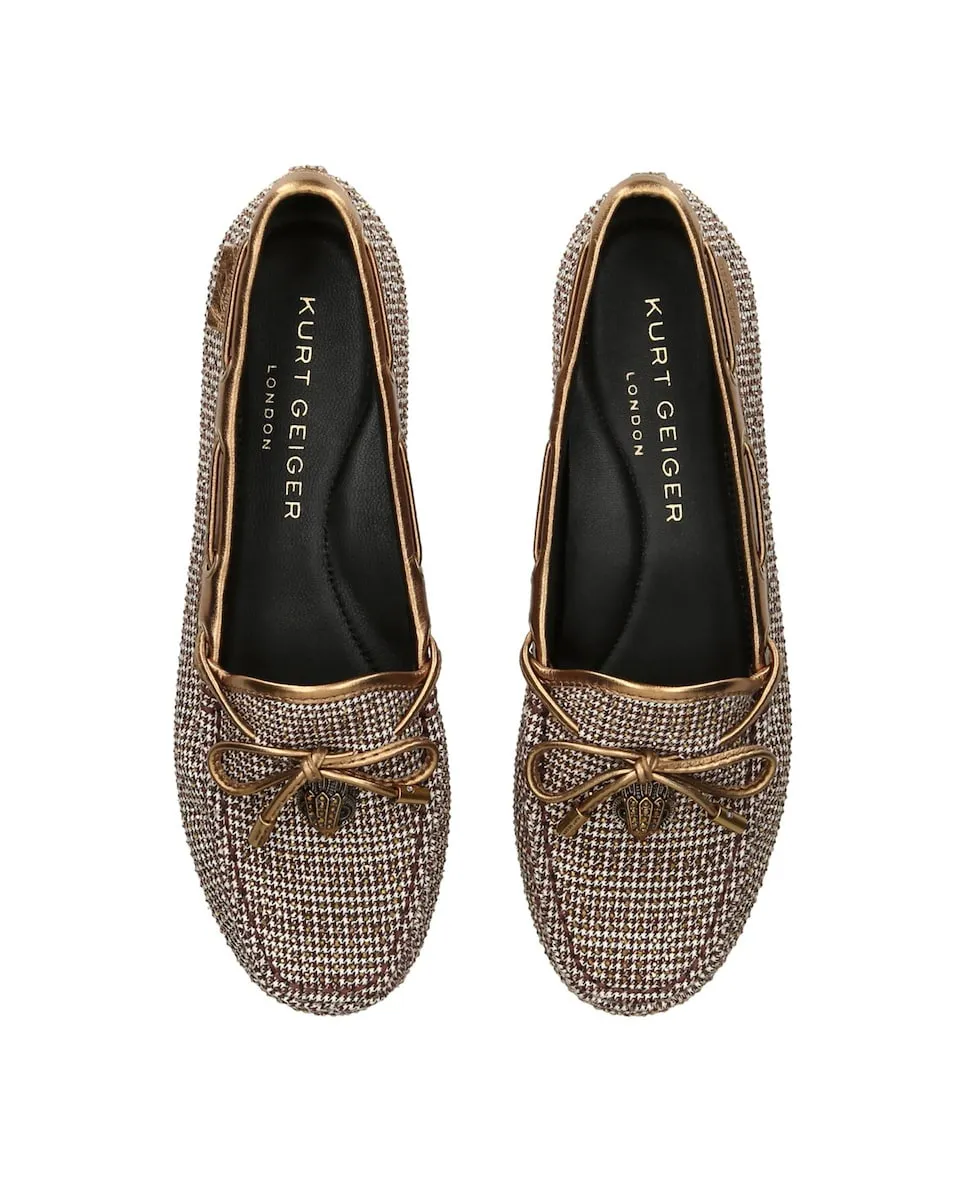 Женские мокасины с бежевым принтом Kurt Geiger, бежевый — фото 2