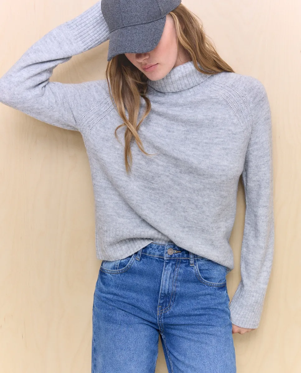 

Женский джемпер Baguilla с высоким воротником Easy Wear, светло-серый