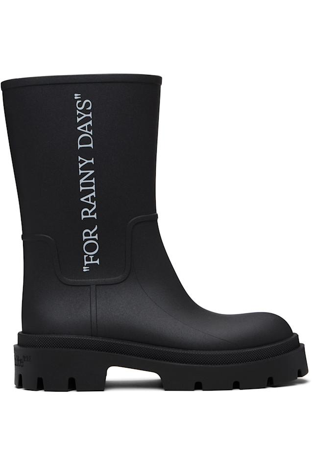 

Off-White Черные ботинки Black Reboot "Raind Days"