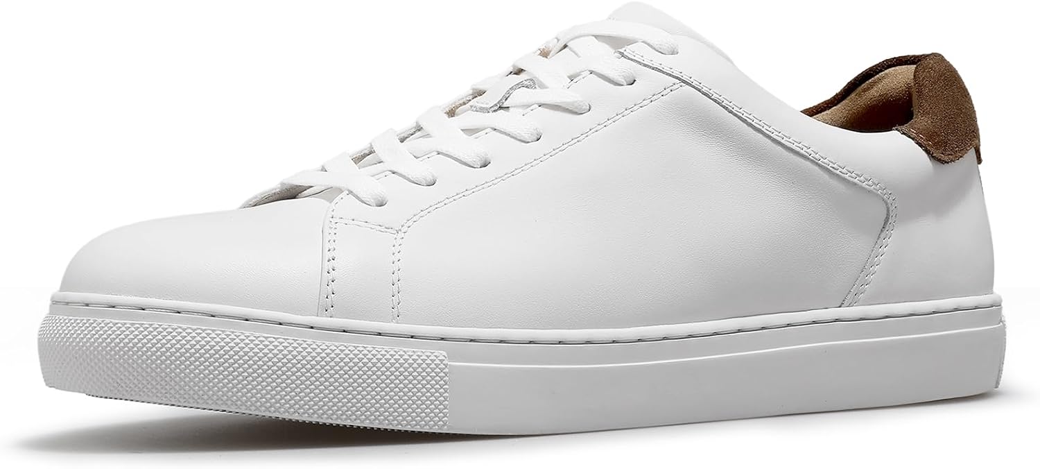 

Классические кожаные кроссовки на каждый день, дышащие, с шнуровкой, стильные оксфорды для мужчин Desai, белый