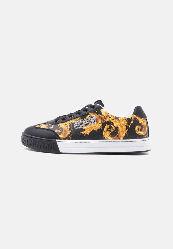 Кроссовки Versace Jeans Couture Fondo court trainers, черно-золотистый