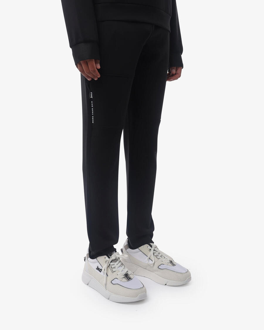 

JAKED Черные синтетические спортивные брюки для мужчин