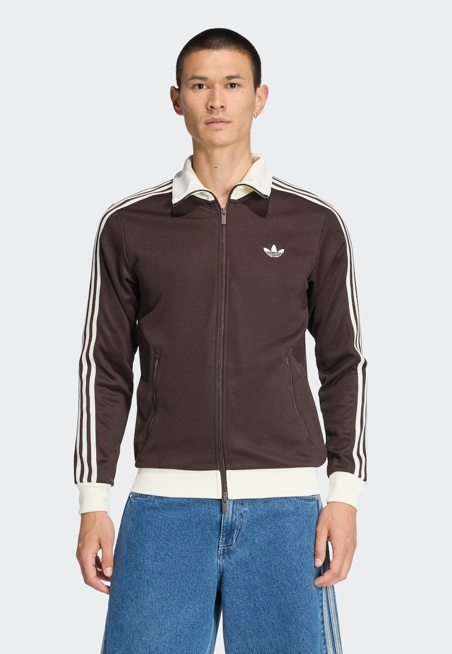 Толстовка с капюшоном на молнии ADIDAS ORIGINALS Classic, коричневый — фото 2