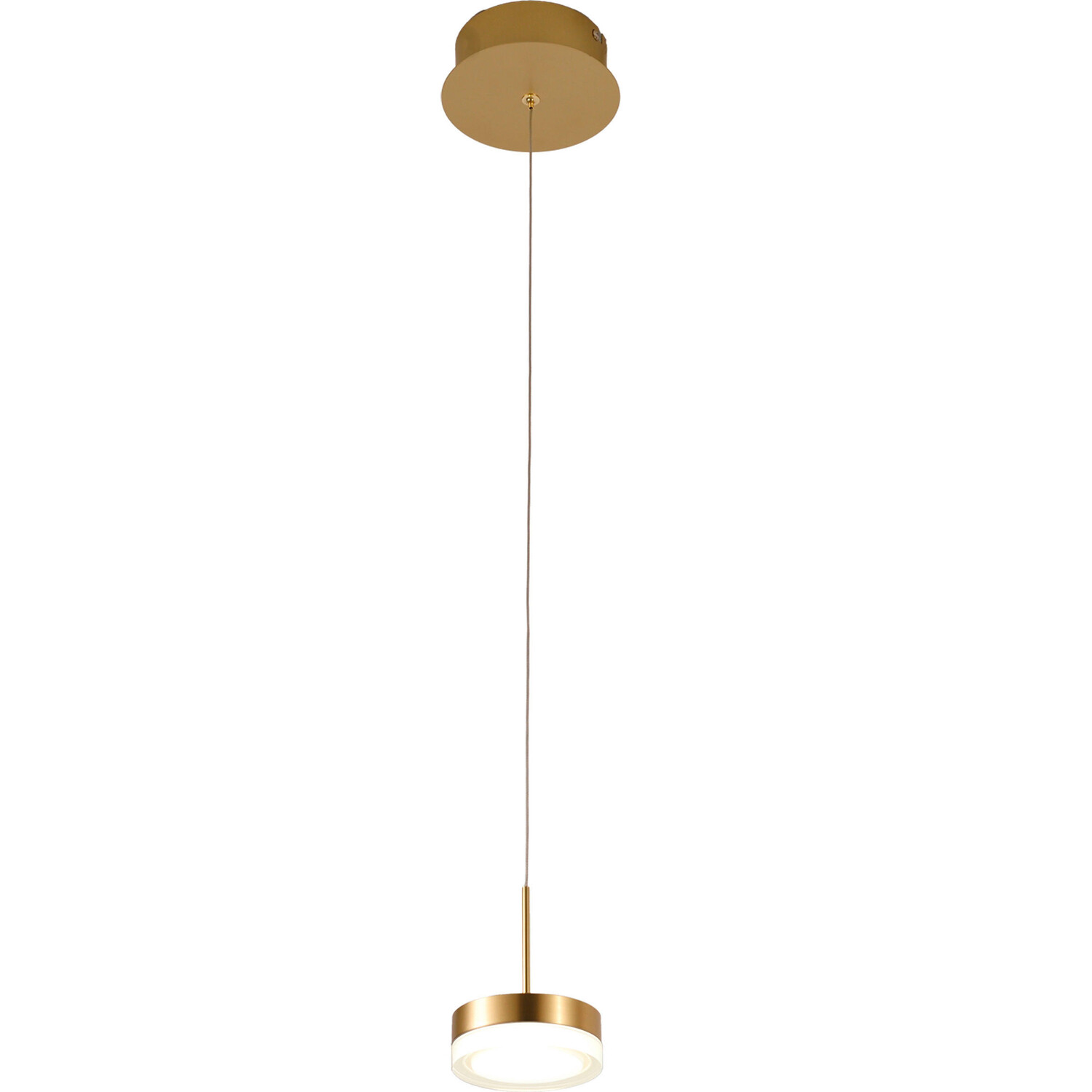 

Светодиодная подвесная лампа Fabas Luce, 14x200 см, цвет латуни