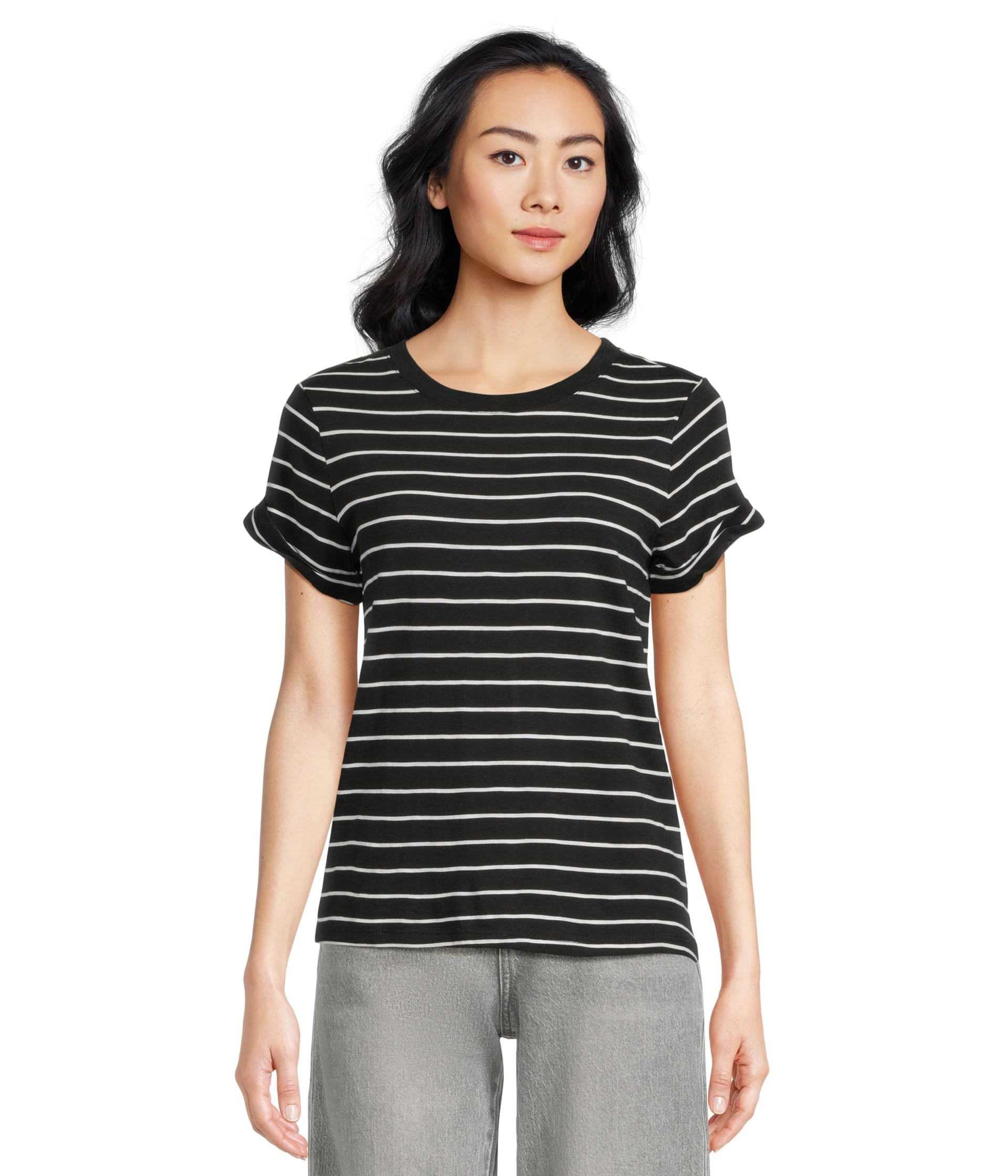 

Футболка Sanctuary Perfect Tee Remix, Black/White Stripe 5
