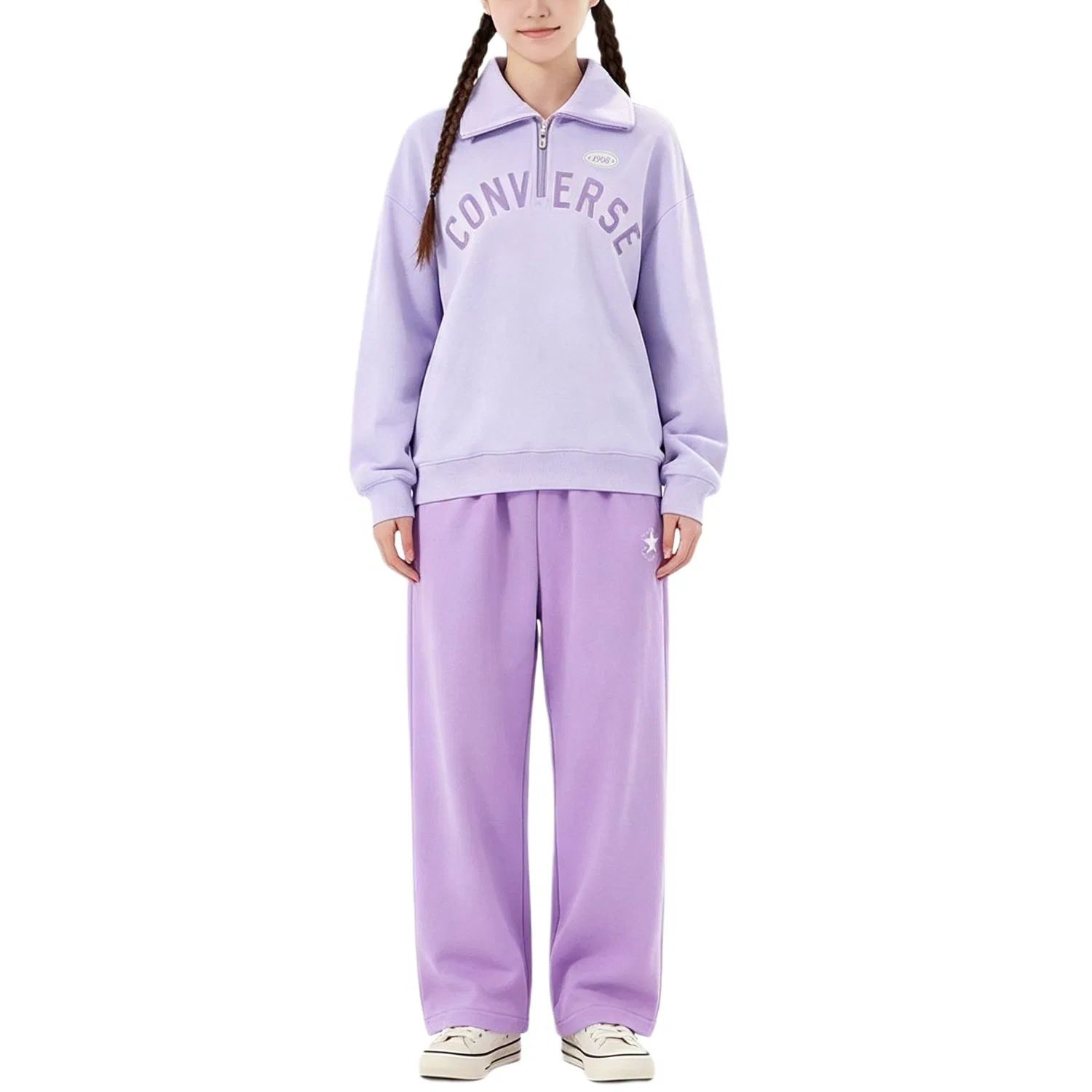 Детский спортивный костюм с воротником Converse, Orchid Mist