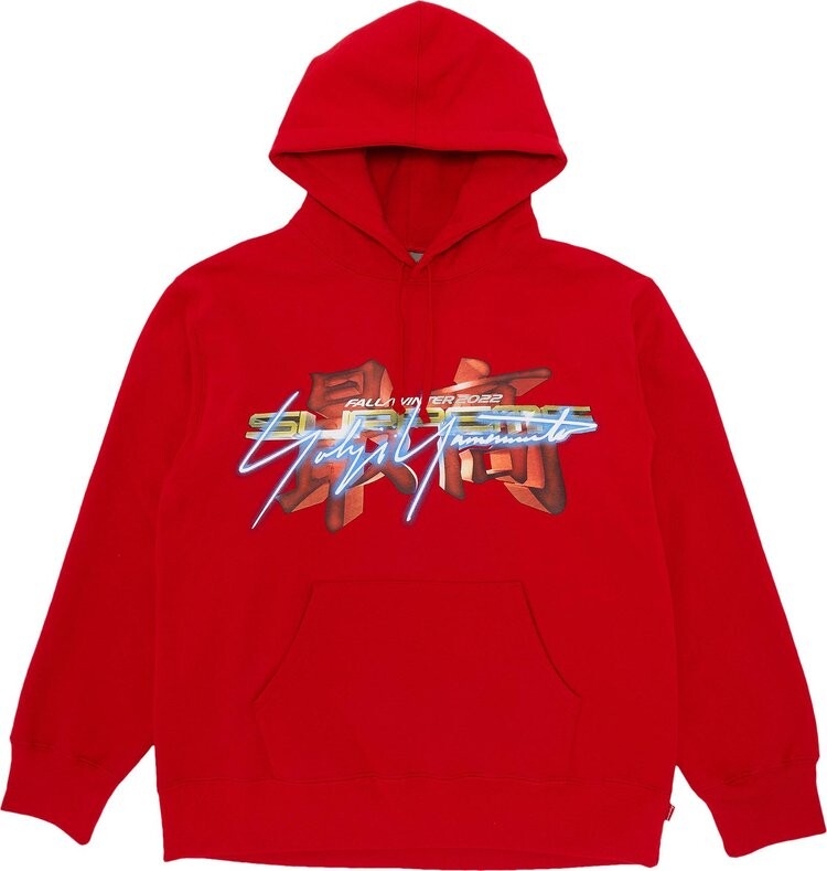 

Толстовка Supreme x Yohji Yamamoto x TEKKEN Hooded Sweatshirt 'Red', красный