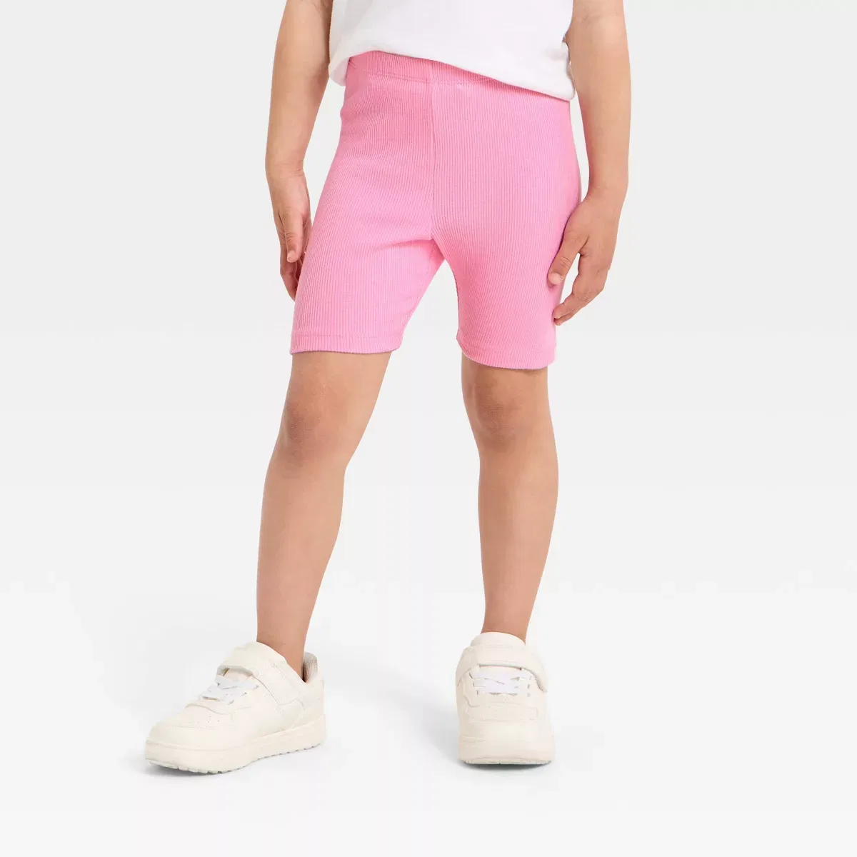 Детские шорты для девочек рифленые Ribbed Bike Shorts INFANT/TODDLER GIRL, Pink