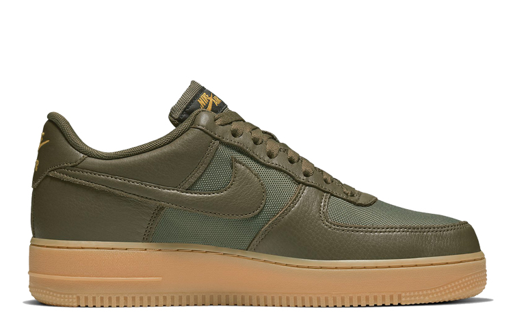 Кроссовки Nike Air Force 1 Low Gore-Tex, хаки/светло-коричневый — фото 2