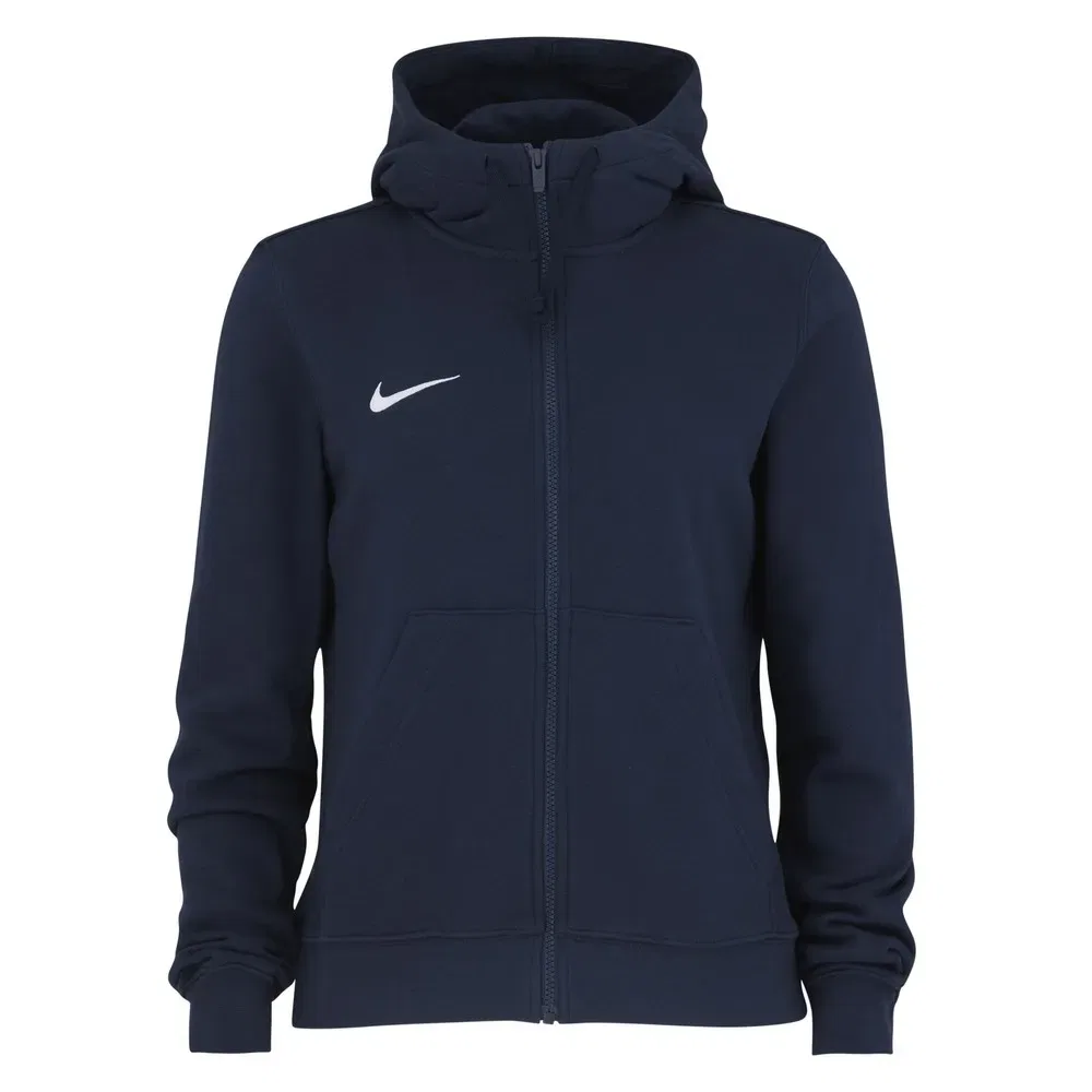 Женский свитшот с капюшоном и полной молнией Nike Team Club French Terry, Blue