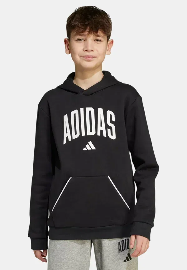 Сезонные вещи первой необходимости, университетская типография - худи Adidas Sportswear, черный