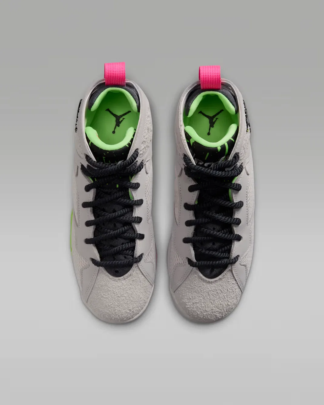 Кроссовки для детей постарше Air Jordan 7 Retro "Tennis Day", Phantom/Lime Blast/Pink Blast/Anthracite — фото 4