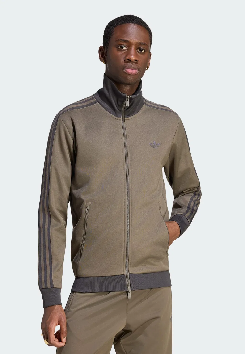 Толстовка на молнии Adidas Originals Classic, зеленый — фото 2