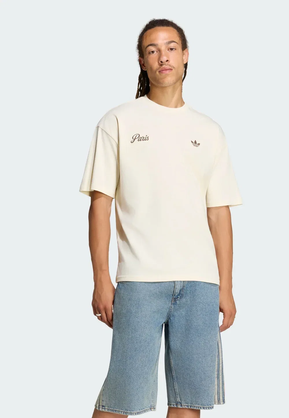 Футболка с принтом Paris gfx - футболка с принтом Adidas Originals, Cream White