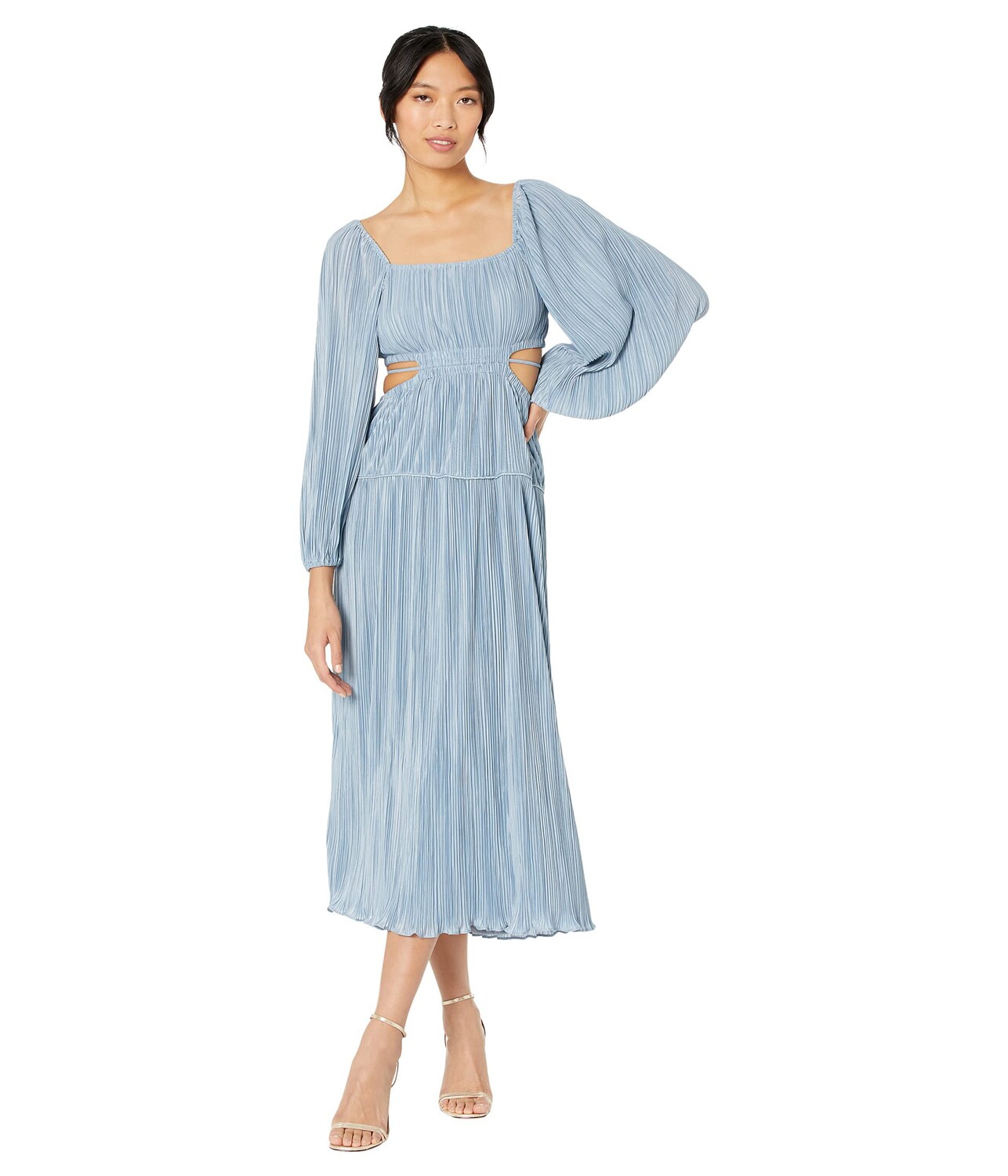 

Платье MOON RIVER, Pleated Cutout Midi Dress