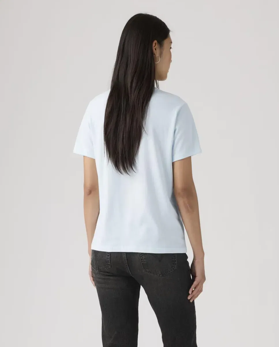 Женская футболка с V-образным вырезом Levi's, Azul Claro — фото 2